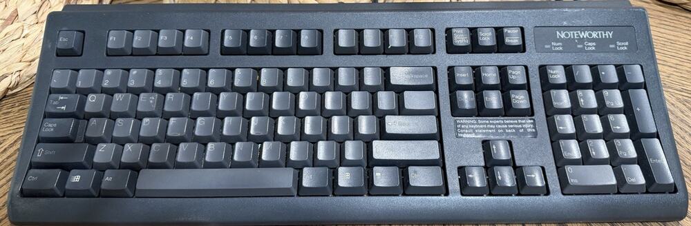 Vintage Noteworthy RT5158TW Computer Keyboard Windows 98 NT Tested Working